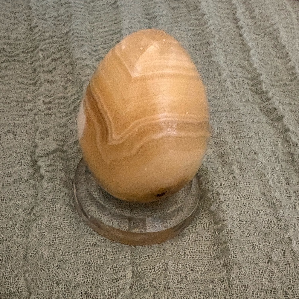 Source Unknown Tan Stone Paperweight